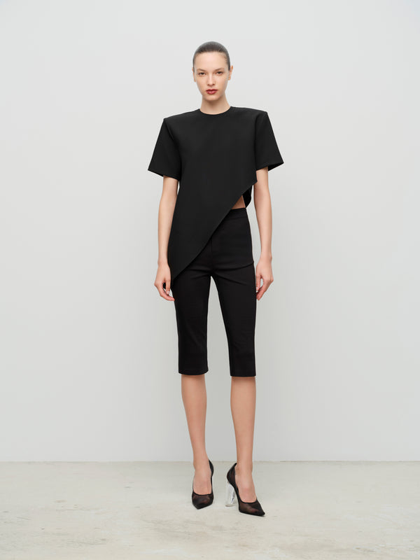 Structured collar T-shirt
