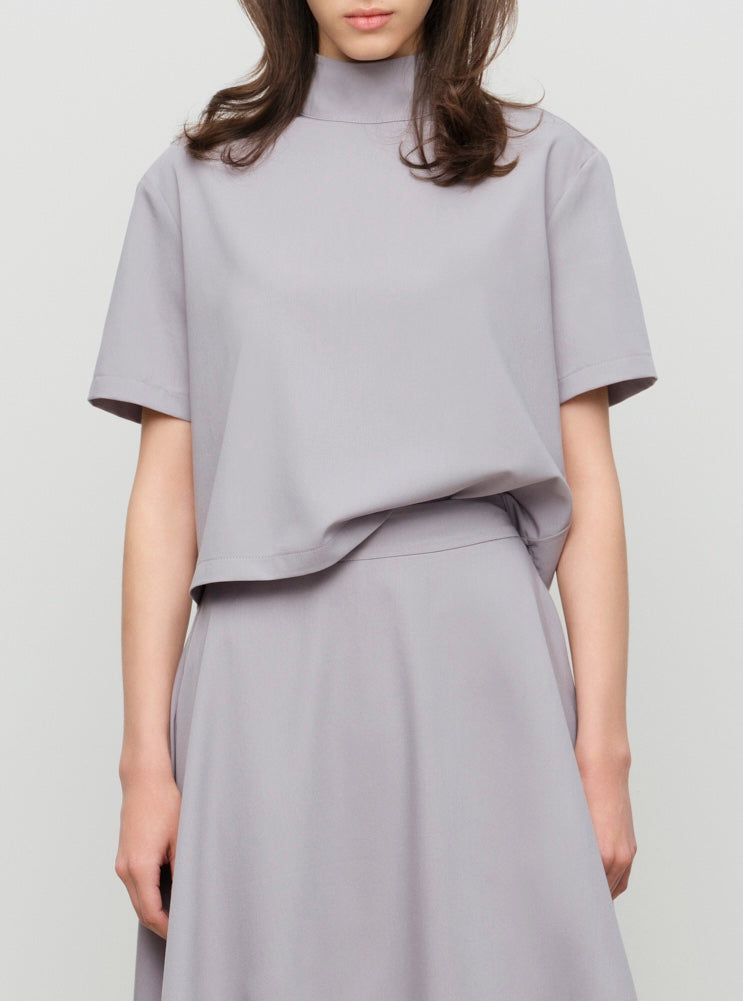 Yaka Detaylı Basic T-Shirt