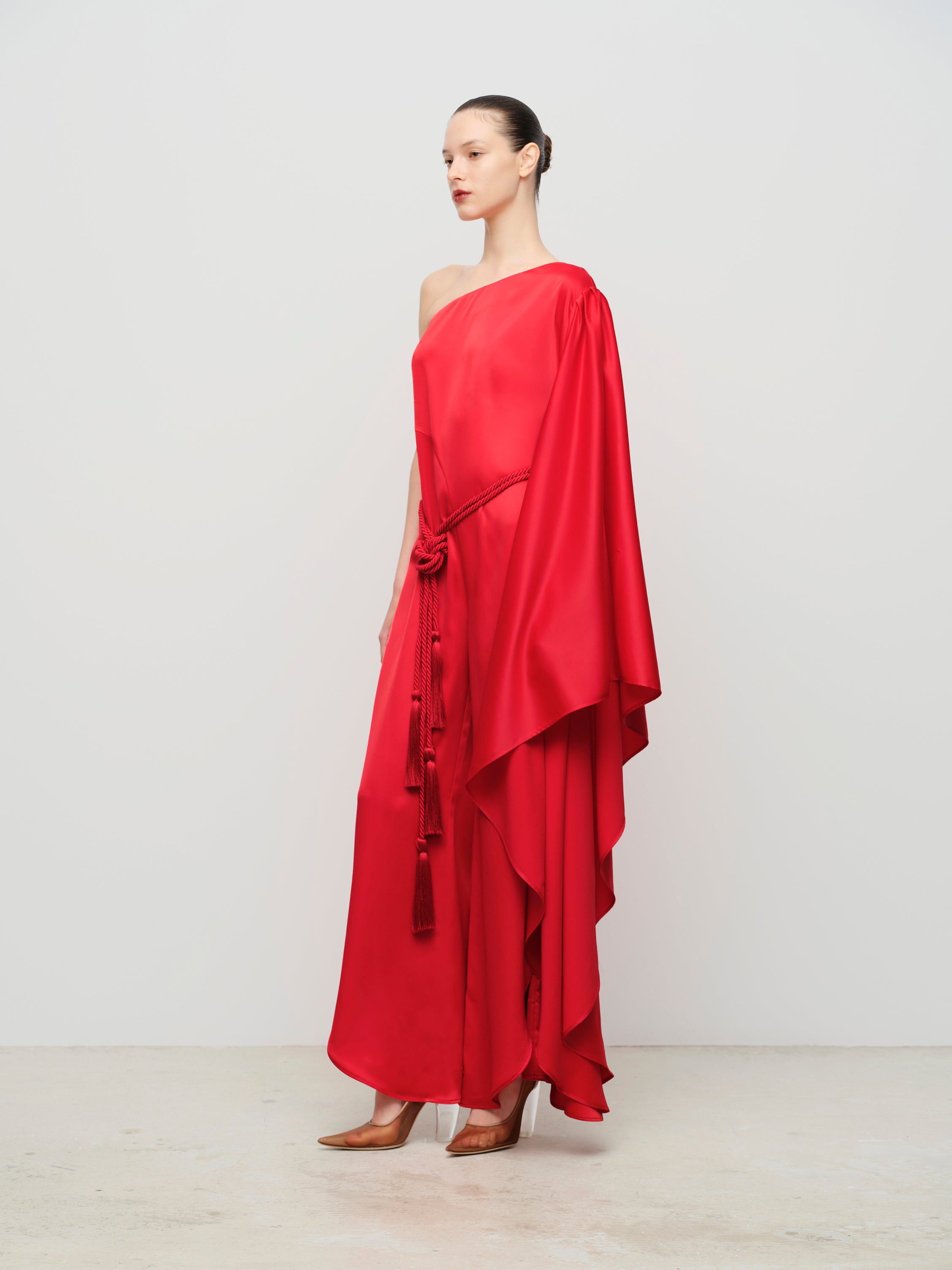 Asymmetric Belted Jumpsuit
