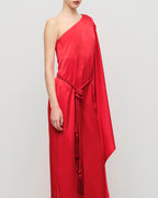 Asymmetric Belted Jumpsuit